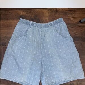 Men's Light Blue Casual Shorts